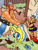 Asterix and obelix fucking hot blonde together