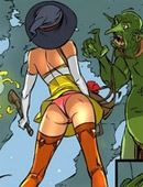 Sorceress's twat offered to ogre