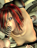 Amazing 3d bdsm cartoons with tight ass babe fucked rough by sex machines